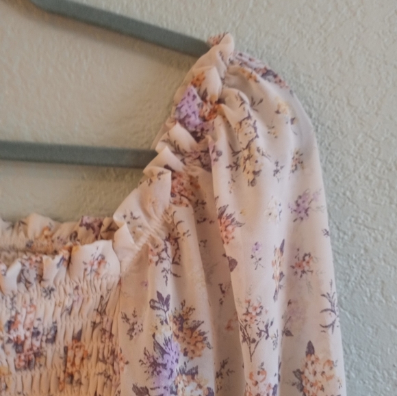 Wild Fable Ruffled Babydoll with Puffed Sleeves - Picture 2 of 5